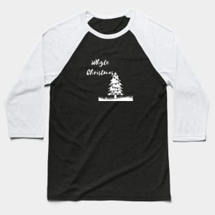 White Christmas Baseball T-Shirt